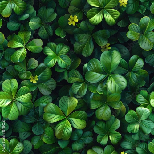 clovers pattern, camouflage, dazzle photo