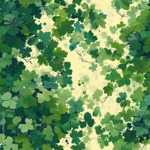 clovers pattern, camouflage, dazzle photo