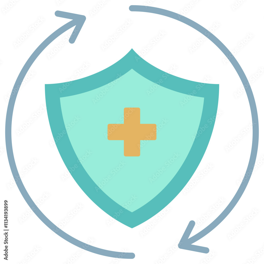 Obraz premium Prevention Flat Icon