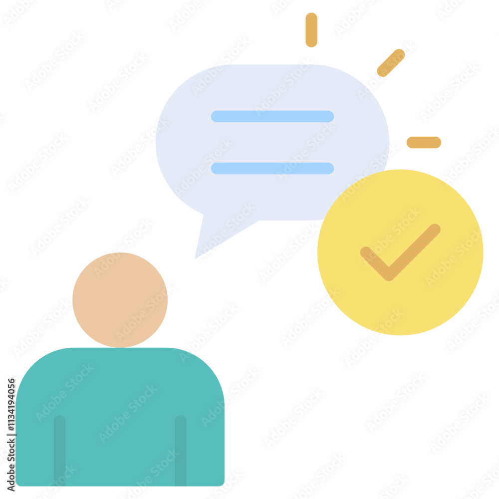 Explanation Flat Icon Explanation Flat Icon