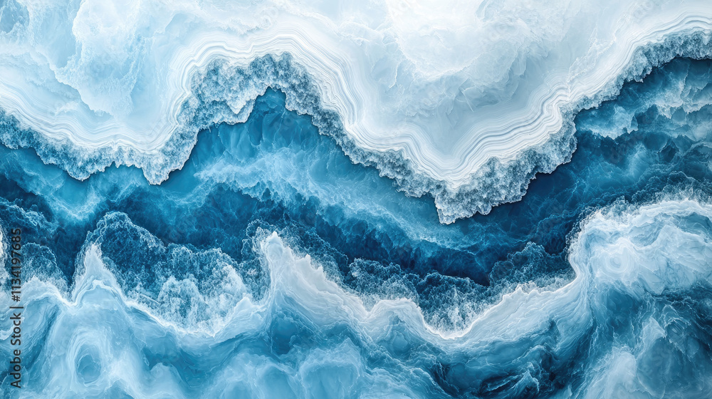 Naklejka premium Marble Lagoon Essence