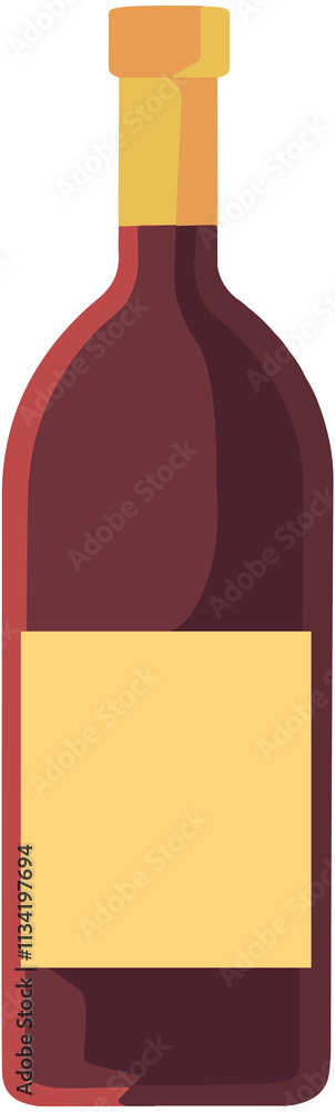 Obraz premium Red Wine Bottle icon
