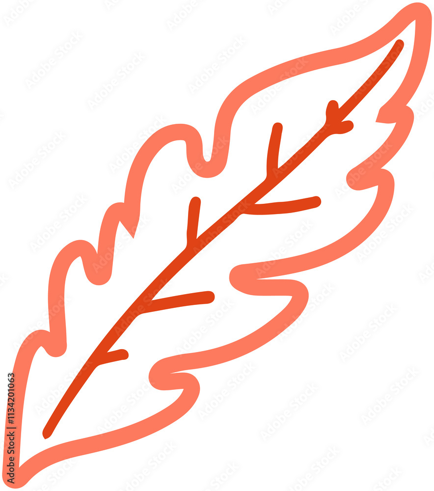 Obraz premium Leaves Outline Icon