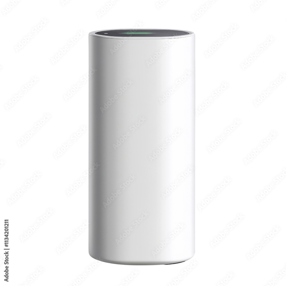 A sleek, cylindrical white object with a smooth surface, designed for modern aesthetics and functionality. A sleek, cylindrical white object with a smooth surface, designed for modern aesthetics and functionality.