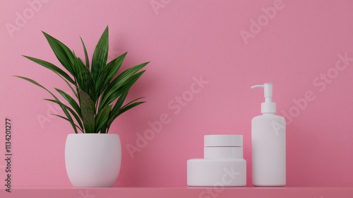 Skincare routine setup home photography minimalist aesthetic natural light wellness concept