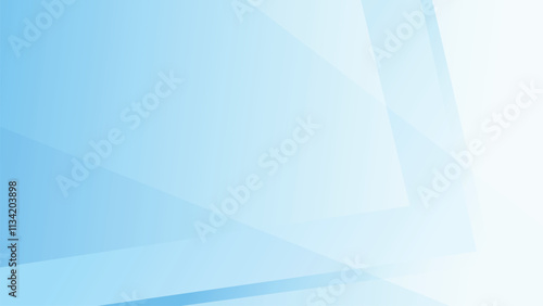Light blue abstract banner background vector illustration with triangle geometric shapes, modern design, light blue white backdrop, and copy space for design