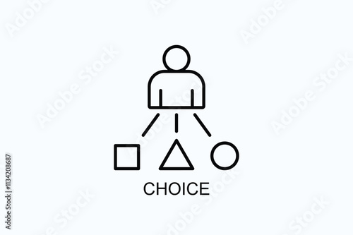 Choice Vector, Icon Or Logo Sign Symbol Illustration 