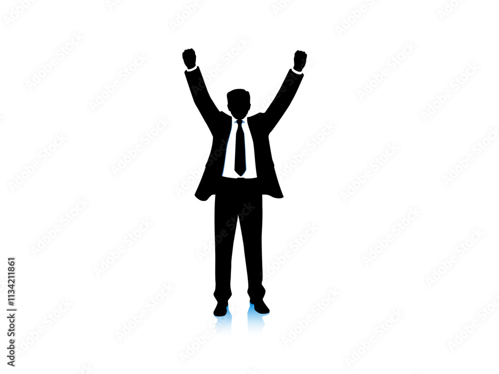 Sketch of a businessman with expression Sketch of a businessman with expression
