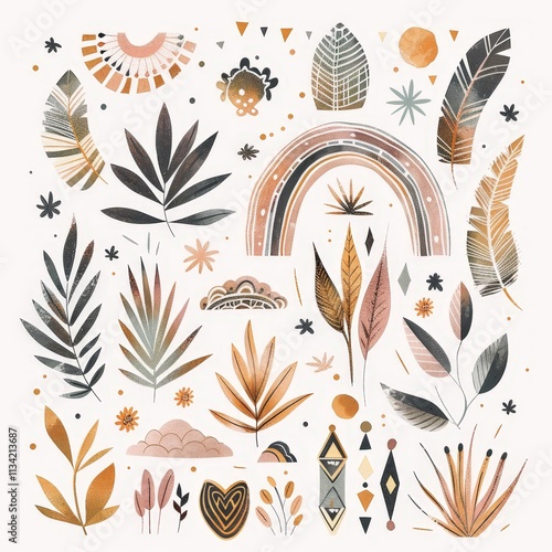 Bohemian Watercolor Illustration