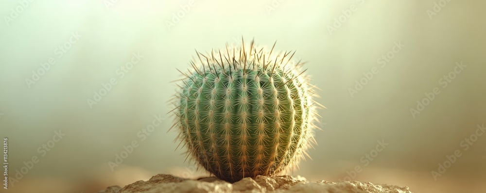 A close-up of a spiky cactus illuminated by soft light, showcasing its unique texture. A close-up of a spiky cactus illuminated by soft light, showcasing its unique texture.