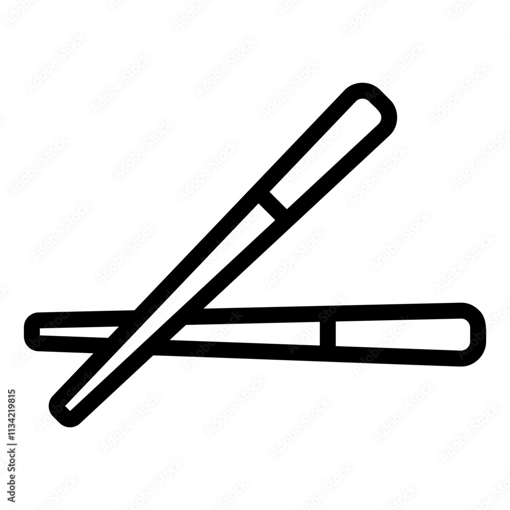 Obraz premium chopsticks Line Icon