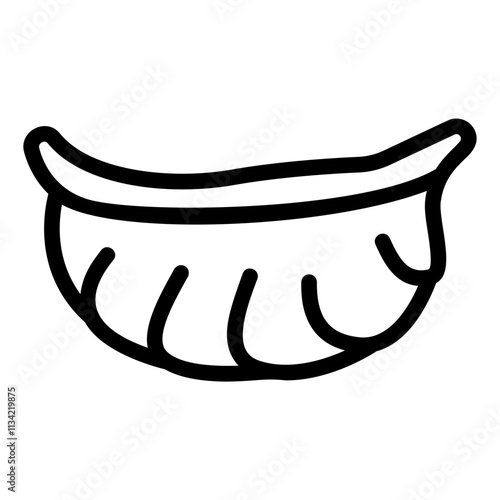 dumpling Line Icon
