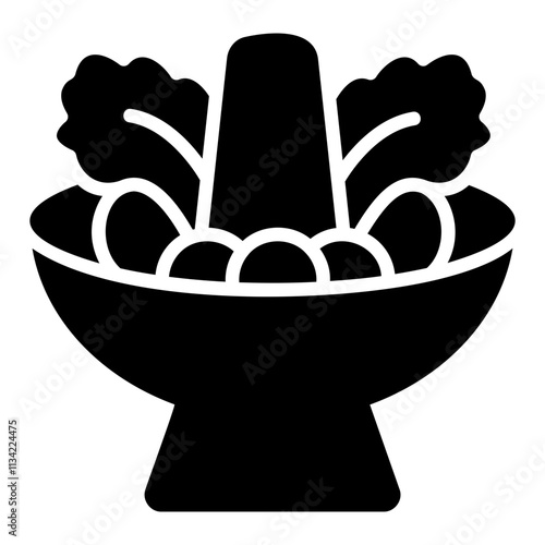 hot pot Solid icon