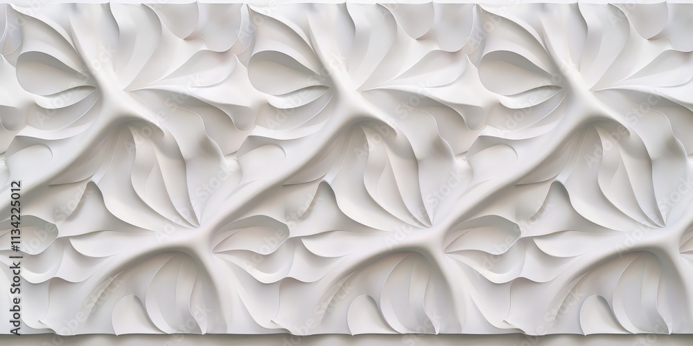 Abstract White Floral Pattern Abstract White Floral Pattern