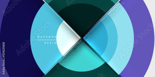 Target circle geometric abstract shapes. Vector Illustration For Wallpaper, Banner, Background, Card, Book Illustration, landing page