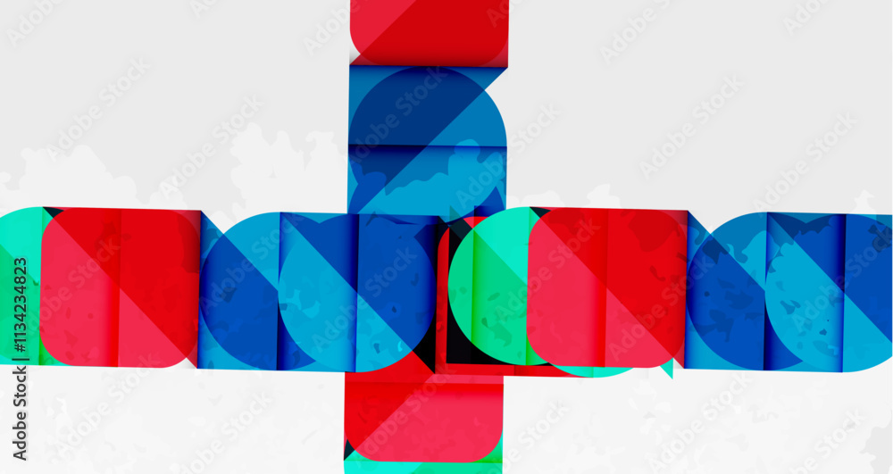 Fototapeta premium Grainy texture geometric abstract background. Vector Illustration For Wallpaper, Banner, Background, Card, Book Illustration, landing page