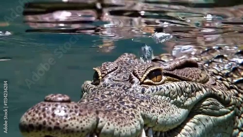 Wallpaper Mural crocodile in the water Torontodigital.ca