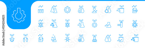 laboratory lines icon design vector