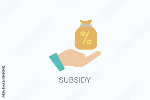 Subsidy Vector, Icon Or Logo Sign Symbol Illustration 