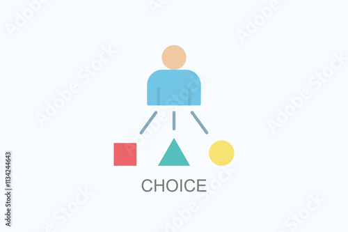 Choice Vector, Icon Or Logo Sign Symbol Illustration 