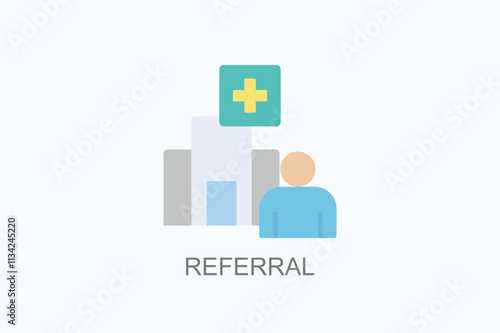 Referral Vector, Icon Or Logo Sign Symbol Illustration 