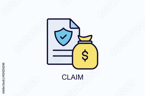 Claim Vector, Icon Or Logo Sign Symbol Illustration 