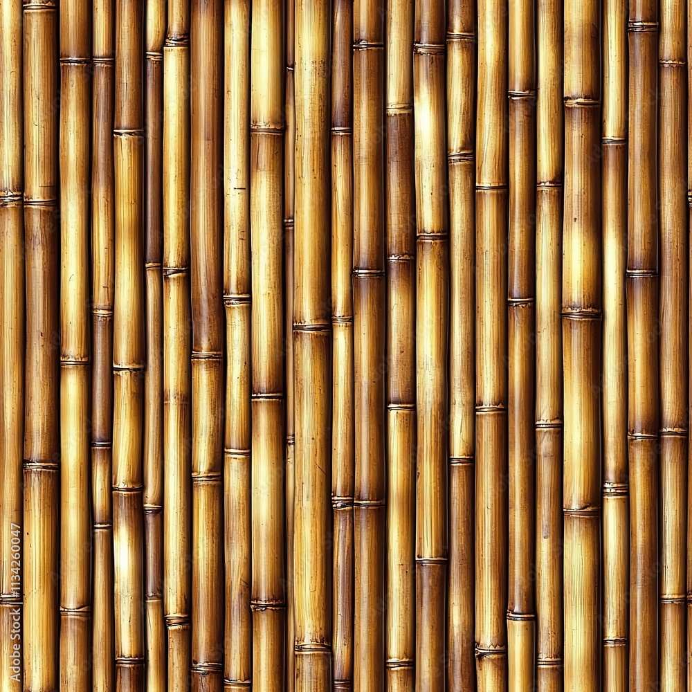 Fototapeta premium Bamboo Wall Trees Forest Seamless Pattern Texture