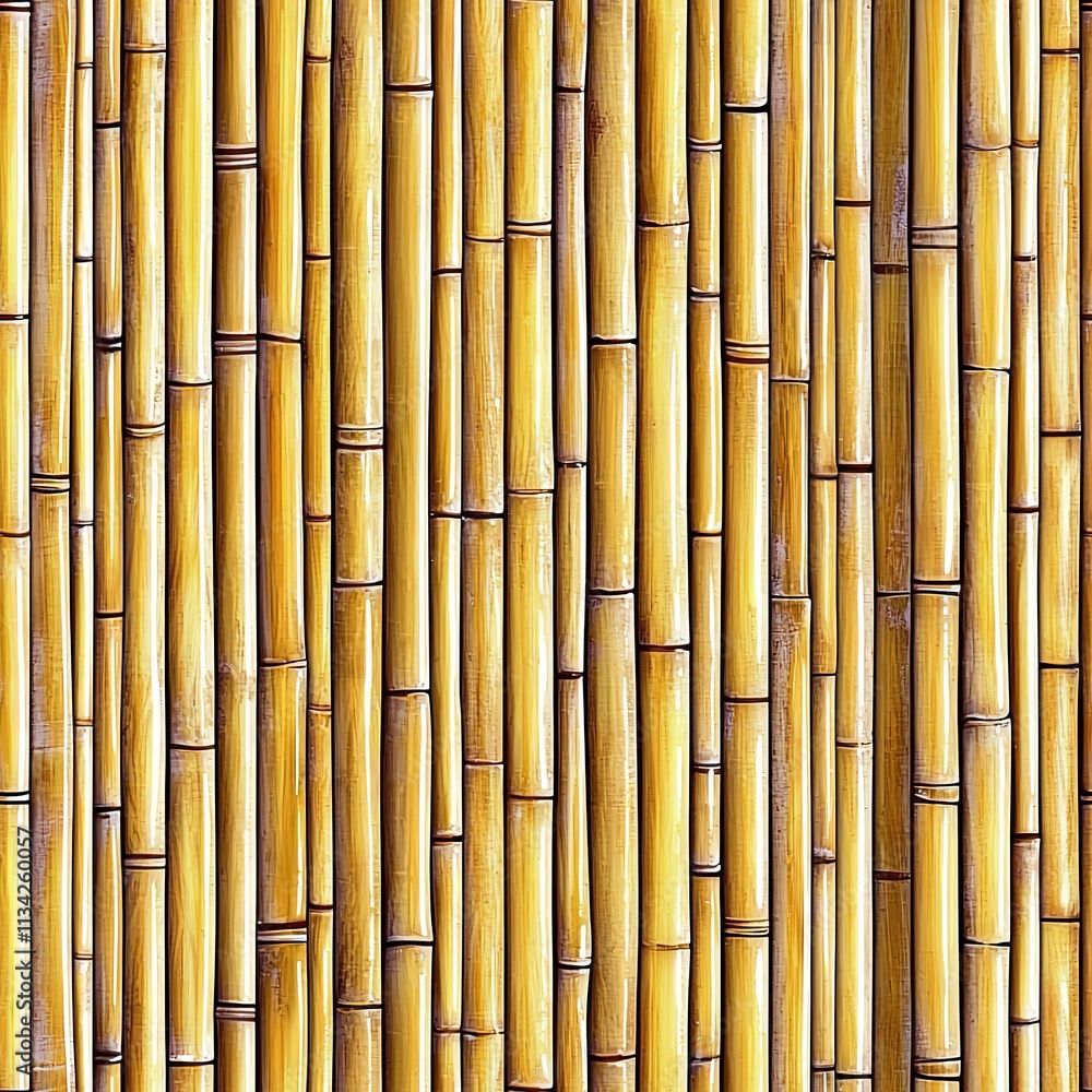 Fototapeta premium Bamboo Wall Trees Forest Seamless Pattern Texture