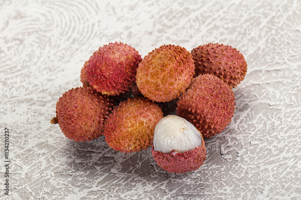 Sweet tasty tropical fruit Lychee Sweet tasty tropical fruit Lychee