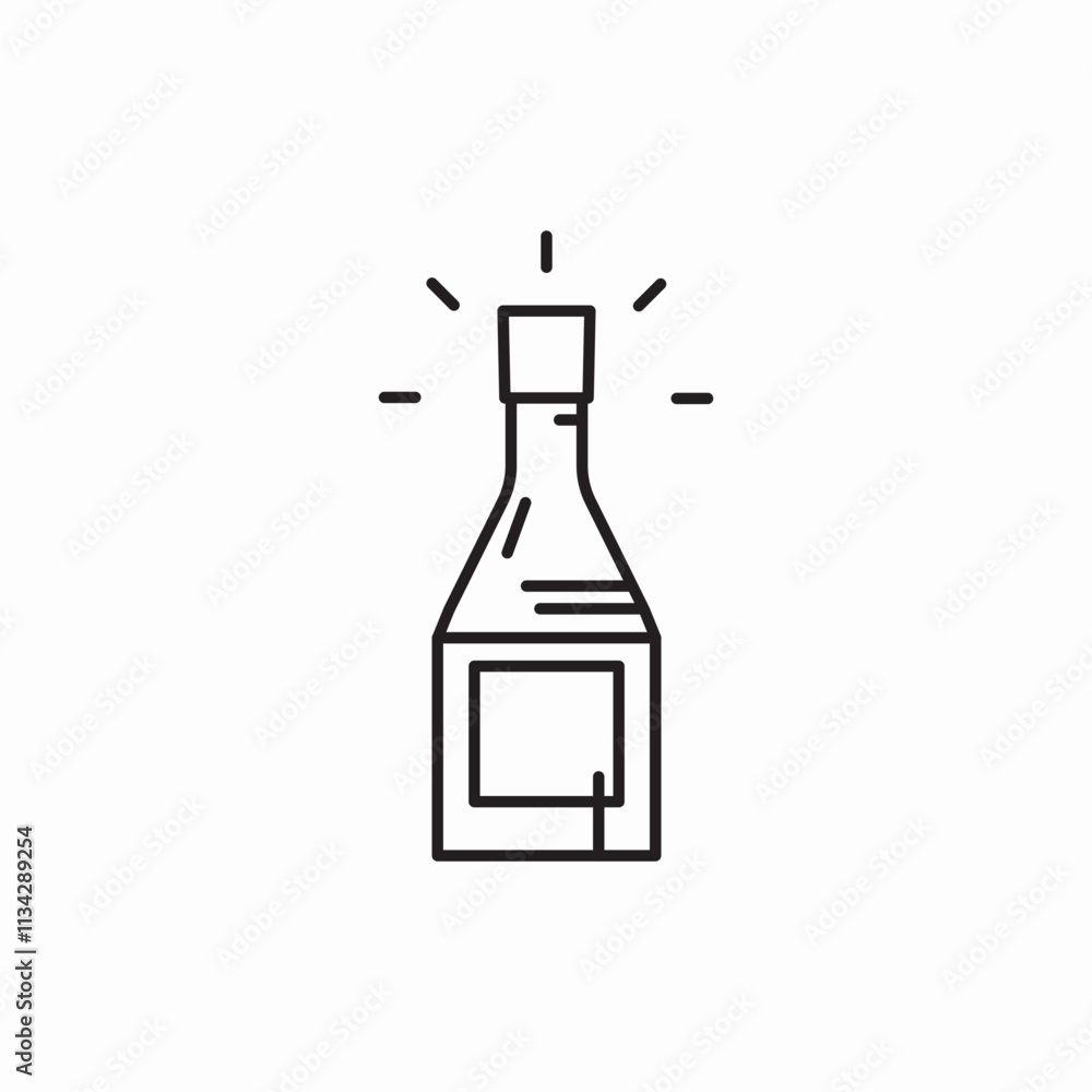 champagne celebration alcohol wine bottle icon vector sign champagne celebration alcohol wine bottle icon vector sign