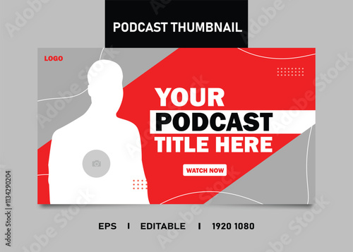 Online Business Success Podcast eye-catching and visually appealing thumbnail design template