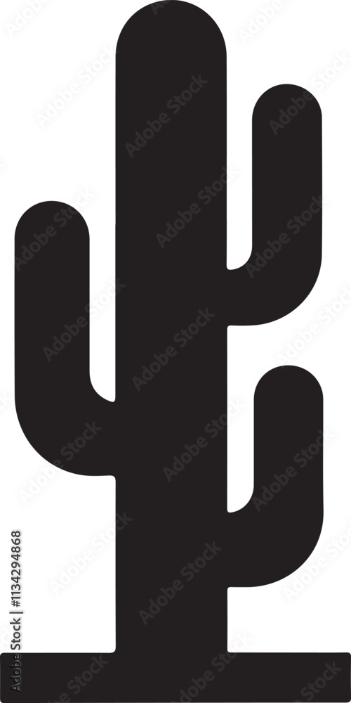 cactus plant icon silhouette vector style with white background, cactus plant cactus plant icon silhouette vector style with white background, cactus plant