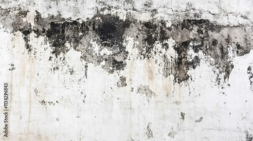 Wallpaper Mural White Painted Old Brick Wall with Subtle Stains Torontodigital.ca