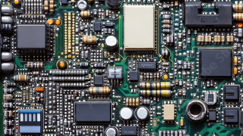 Circuit components meticulously arranged on a development board, showcasing innovation and precision in electronic engineering, where every element plays a crucial role in creating functional technolo