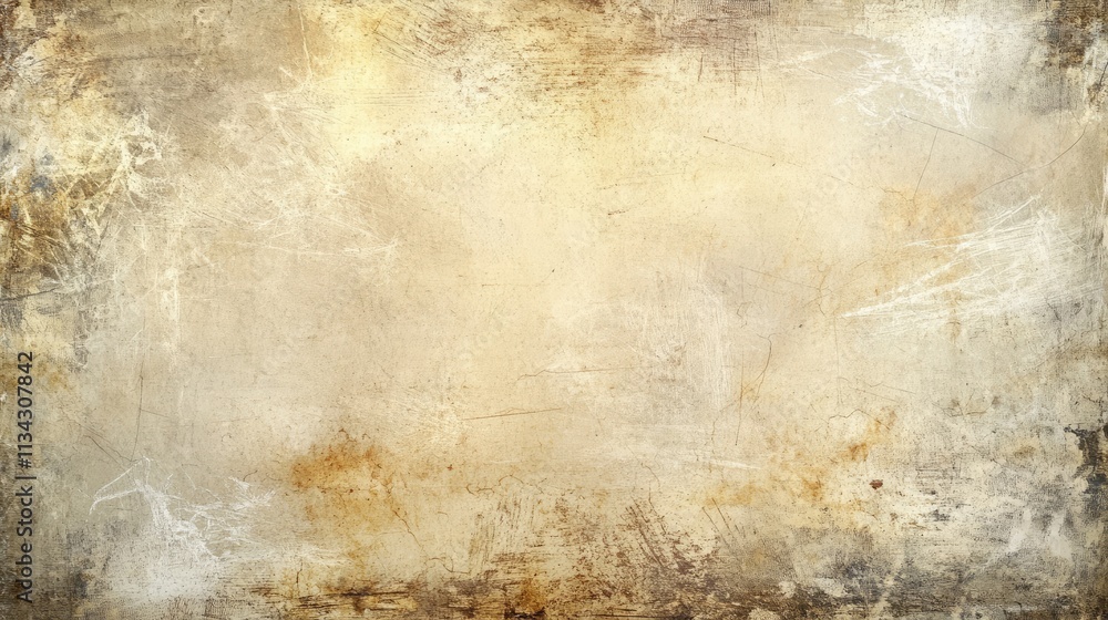 Vintage light distressed old photo dust, smudges, scratches, hairs and film grain background texture