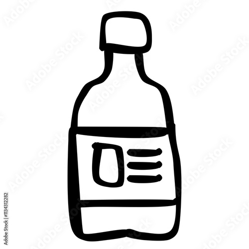 Plastic Bottle for Laundry Detergent  Bleach  Dishwashing Liquid or Another Cleaning Agent Icon 