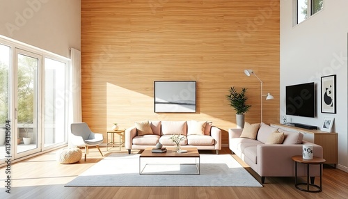 Sunlit Modern Living Space