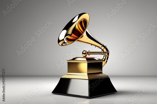 Grammy Award on isolated highlighted photo