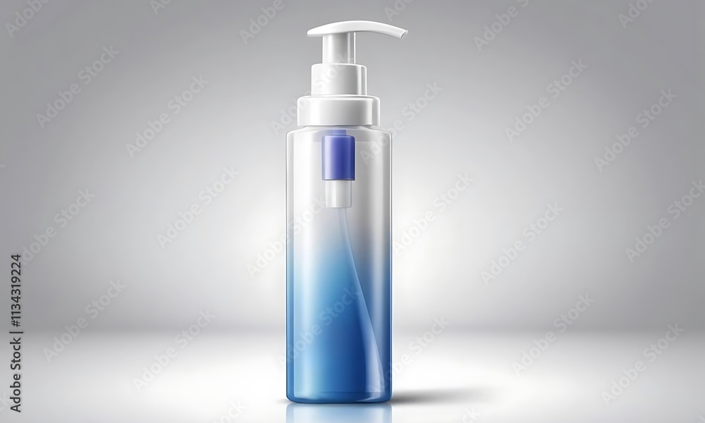 White cosmetic bottles, minimalist design ai generator White cosmetic bottles, minimalist design ai generator