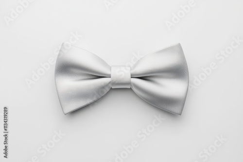 Elegant solid-color bow tie mock up showcasing simplicity and style in design