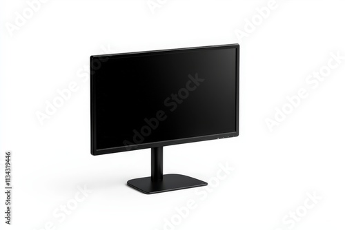 Solid color desktop monitor mock up ideal for design presentations and digital projects