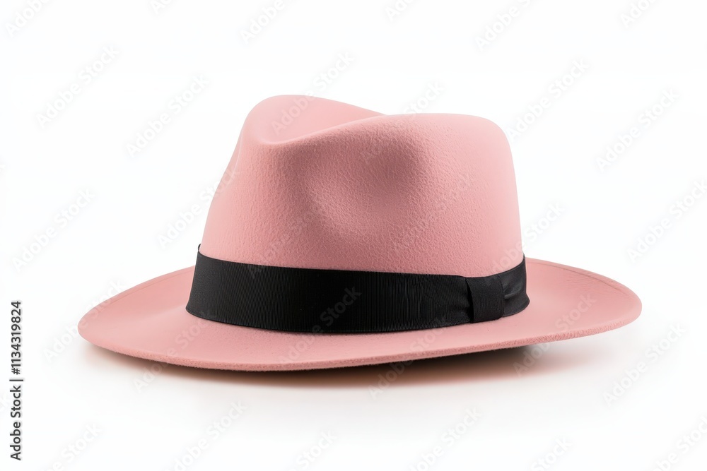 Stylish solid-color pink hat mock up perfect for fashion presentations and marketing Stylish solid-color pink hat mock up perfect for fashion presentations and marketing
