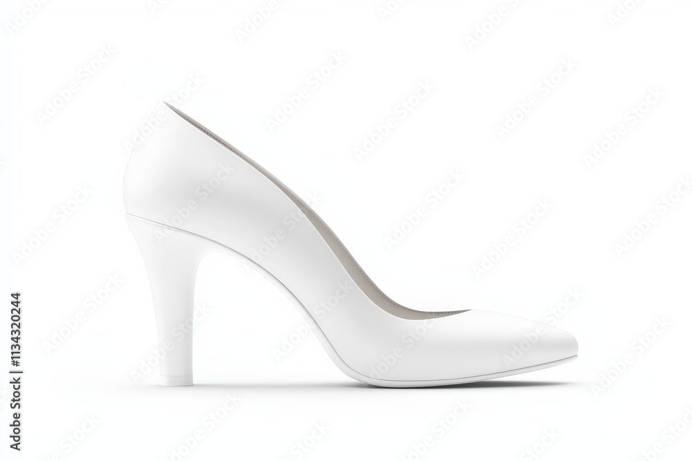 Fototapeta premium Elegant solid-color high heel mock up ideal for fashion showcases and online stores