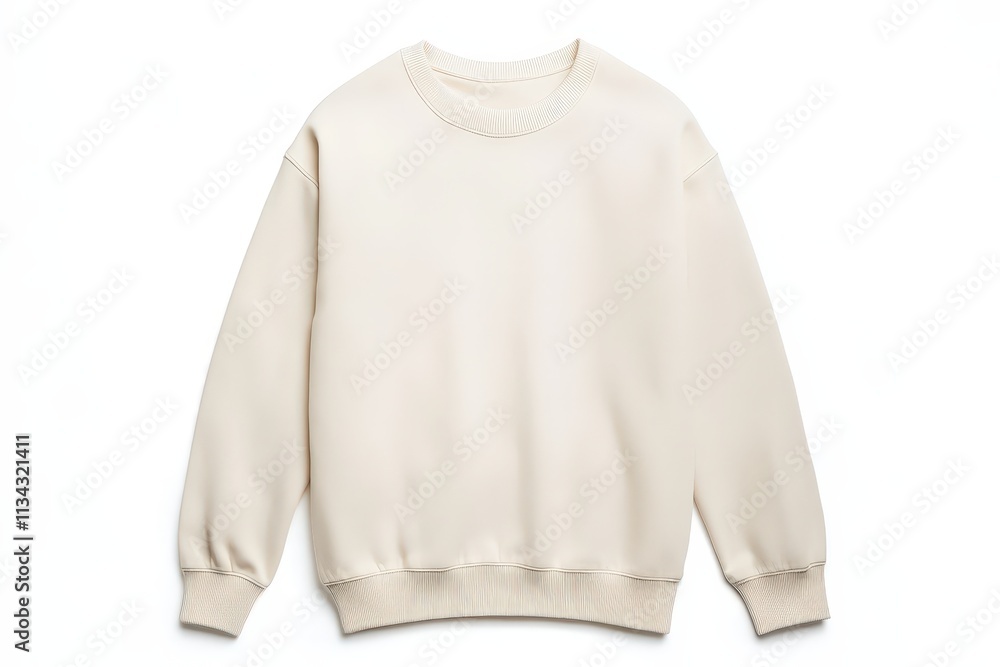 Solid-color sweater mock up featuring a clean and modern design Solid-color sweater mock up featuring a clean and modern design