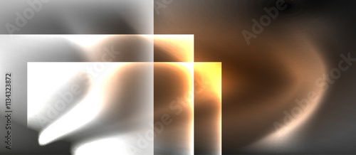 Dark neon colors with glass square shapes