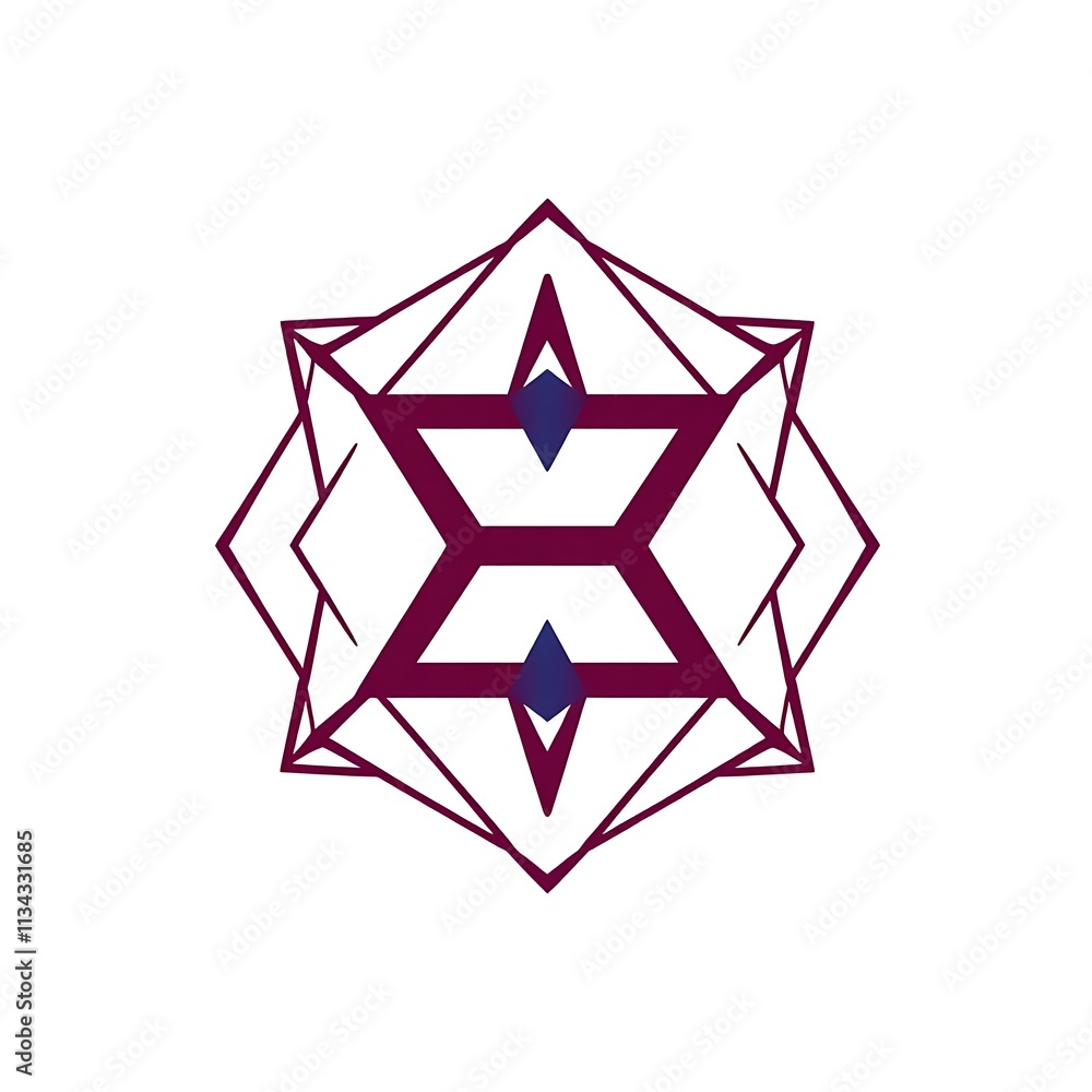 Geometric Abstract Symbol: A mesmerizing abstract design with sharp angles and intricate lines, creating a captivating visual. The symbol evokes a sense of mystery and intrigue. Geometric Abstract Symbol: A mesmerizing abstract design with sharp angles and intricate lines, creating a captivating visual. The symbol evokes a sense of mystery and intrigue.