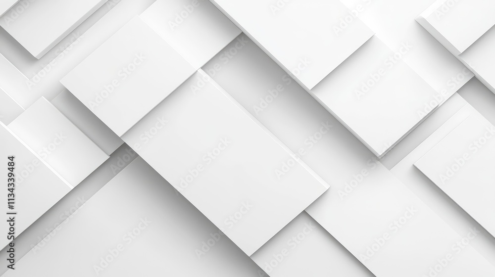 White abstract geometric form in a background. White abstract geometric form in a background.