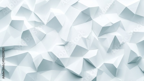 White abstract geometric form in a background.