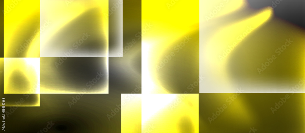 Dark neon colors with glass square shapes Dark neon colors with glass square shapes