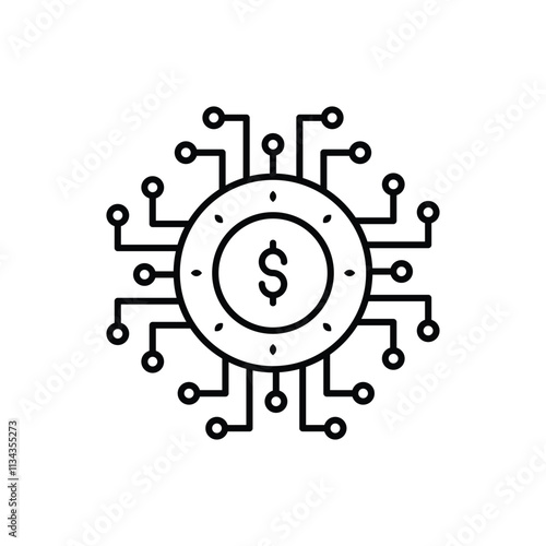 Digital Currency vector icon